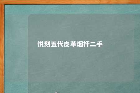 悦刻五代皮革烟杆二手